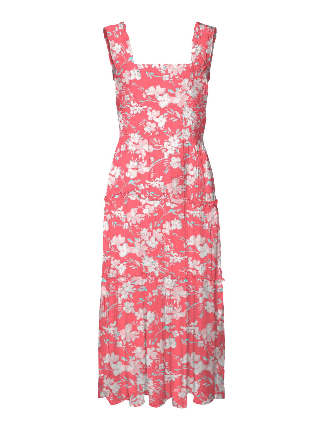 VERO MODA Female Dress VMMENNY Midi Dress, Georgia Peach/AOP: Mille, S