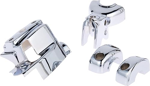 Kuryakyn 9119 Accesorio para manillar de motocicleta: Kit completo de repuesto cromado de freno y control de embrague para motocicletas