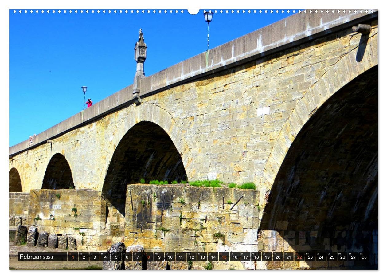 REGENSBURG - Impressionen (Wandkalender 2026 DIN A2 quer), CALVENDO Monatskalender: Stimmungsvolle Bilder einer historischen Stadt (CALVENDO Orte)