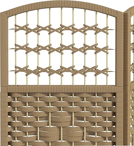 Miniatura 7 de HOMCOM Divisor de habitación de 3 paneles, pantalla de privacidad plegable, separador de habitación de 5.6 pies, divisor de pared de división
