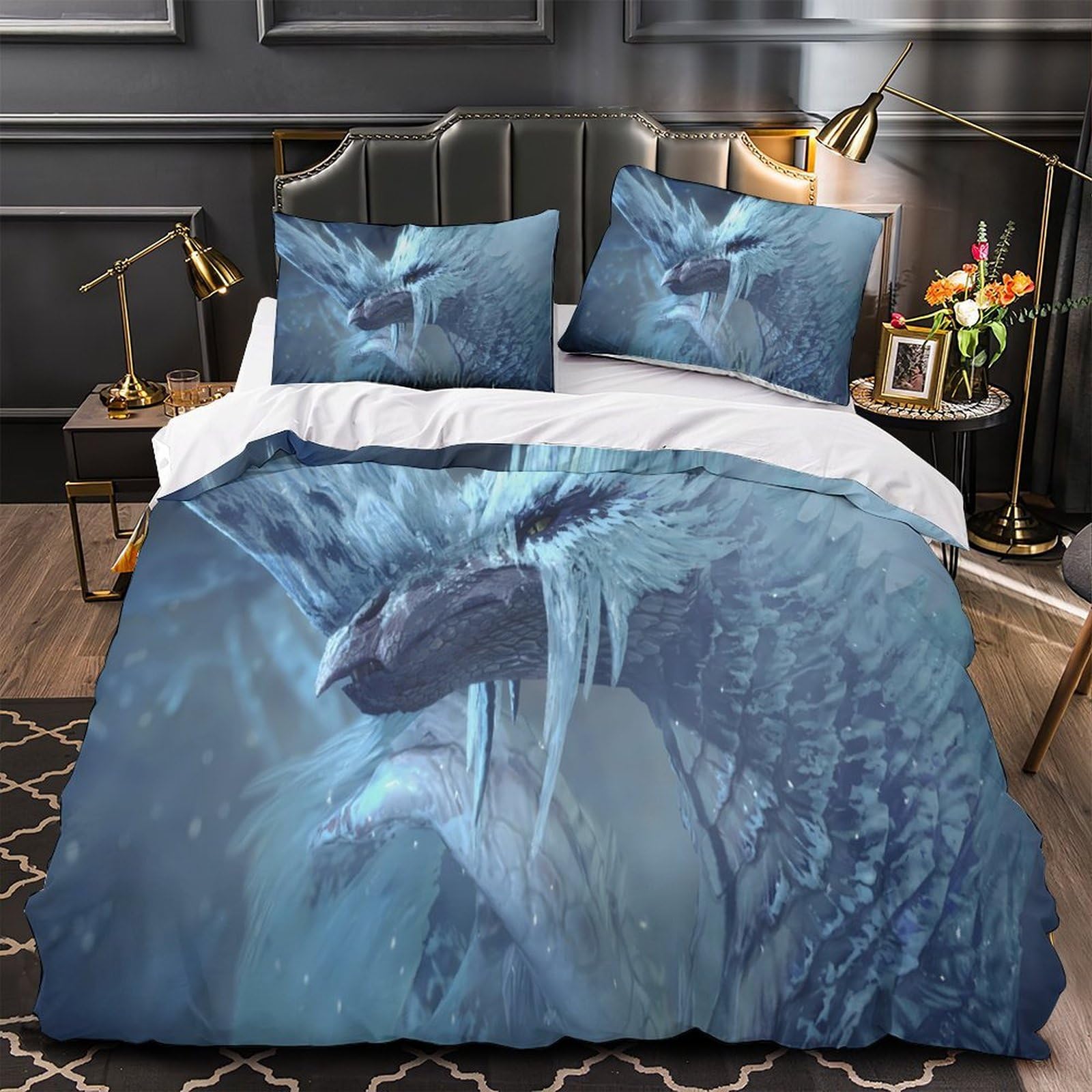 Housse de couette montgolfière 260x220 cm en microfibre super king