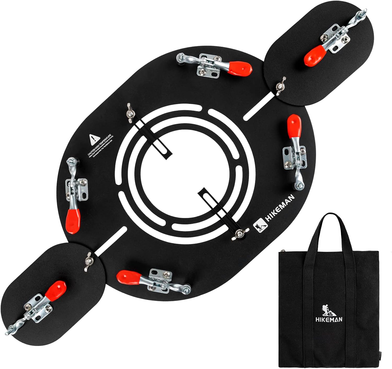 Amazon.co.jp 煙突ガード 煙突口ガード ストーブジャック テントプロテクター 耐火 遮熱 固定金具角度改良 上下小板付き 直径