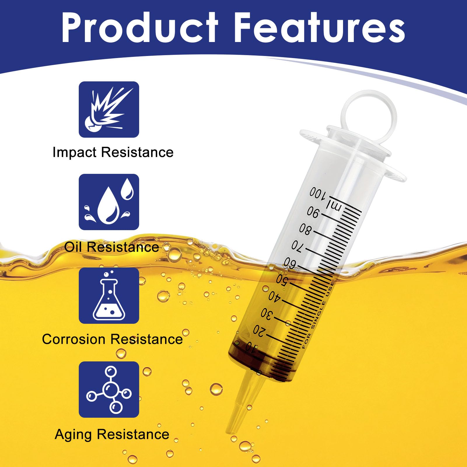 Herramienta De Purga 100ml, Purgador De Frenos con Manguera 50cm, Extractor Aceite Coche Y Líquido De Frenos, Chupona Aceite Coche Universal para Moto Quad Scooter Automóvil Y Bicicleta