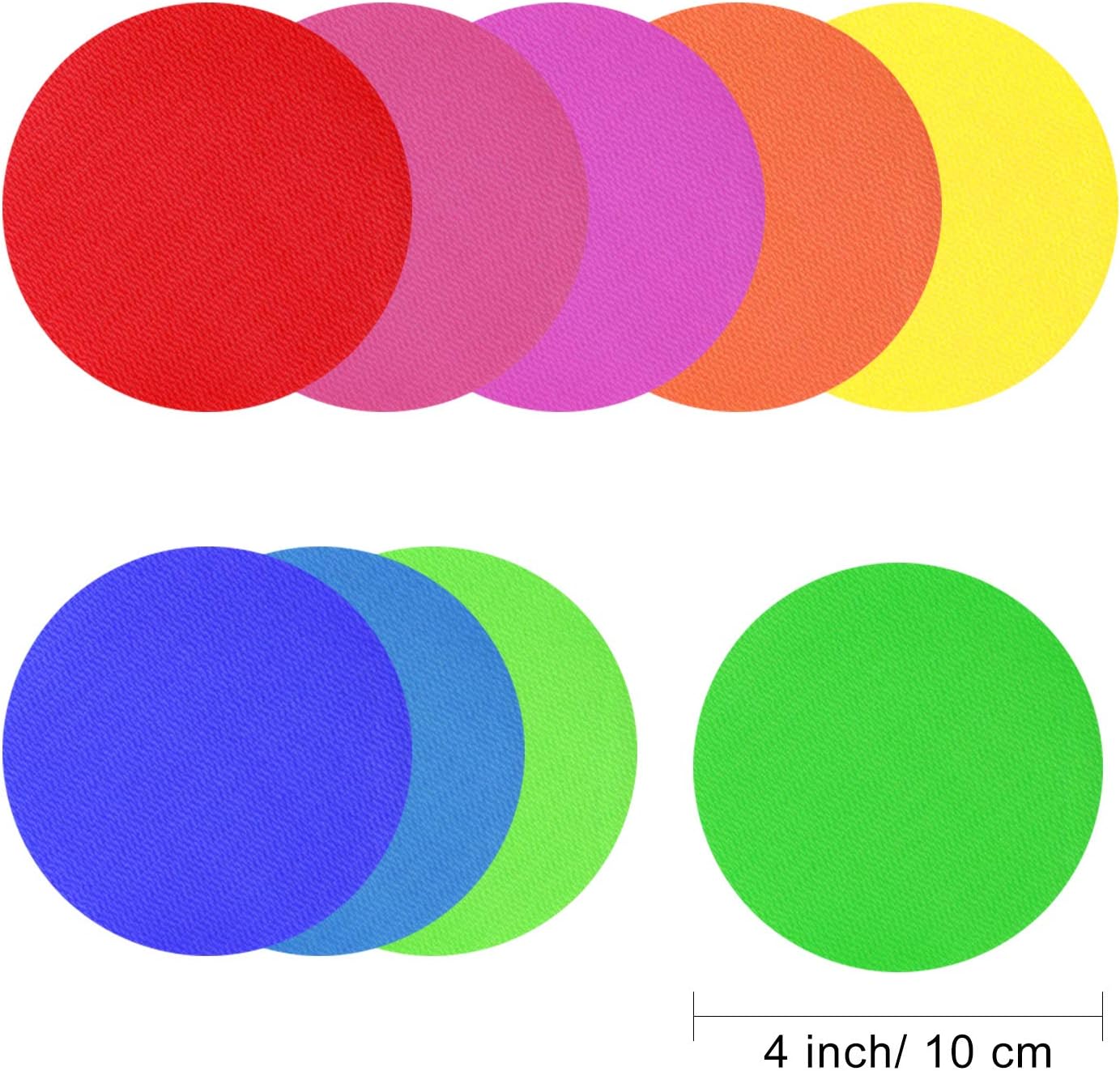 TUPARKA 72 Pack Spot Markers Floor Spots 4 Inch spot Markers for Classroom Preschool and Kindergarten