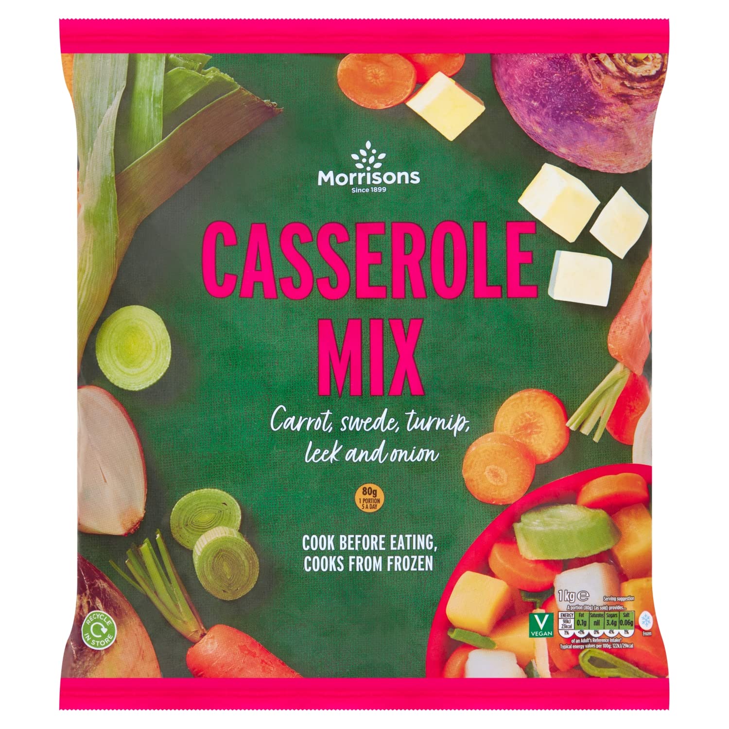 Morrisons Casserole Mix, 1kg (Frozen)