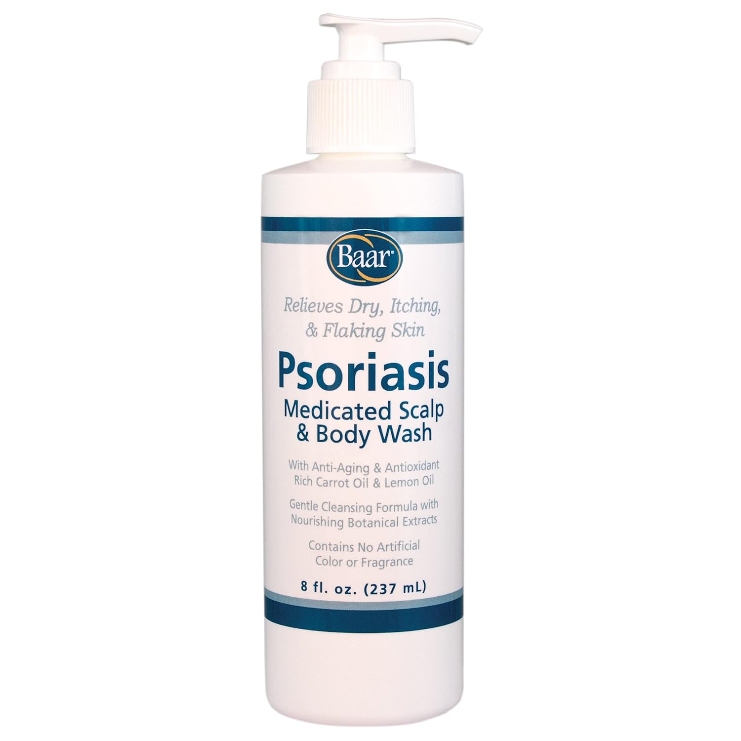 Baar Products - Psoriasis Therapeutic Scalp and Body Wash - Nutrient-Rich Extracts - Helps Promote a Healthy Scalp and Body. - 8 oz