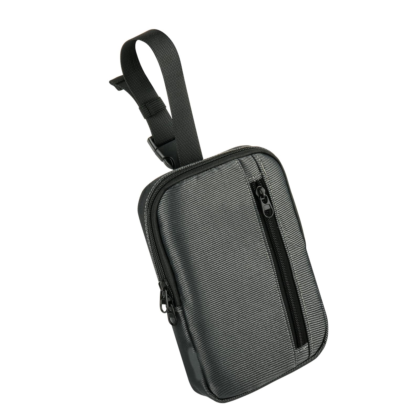 Friendly Electronics Organizing Bag with Double Zippered Compartments and Reinforced Stitching Case Small Electronics Storage