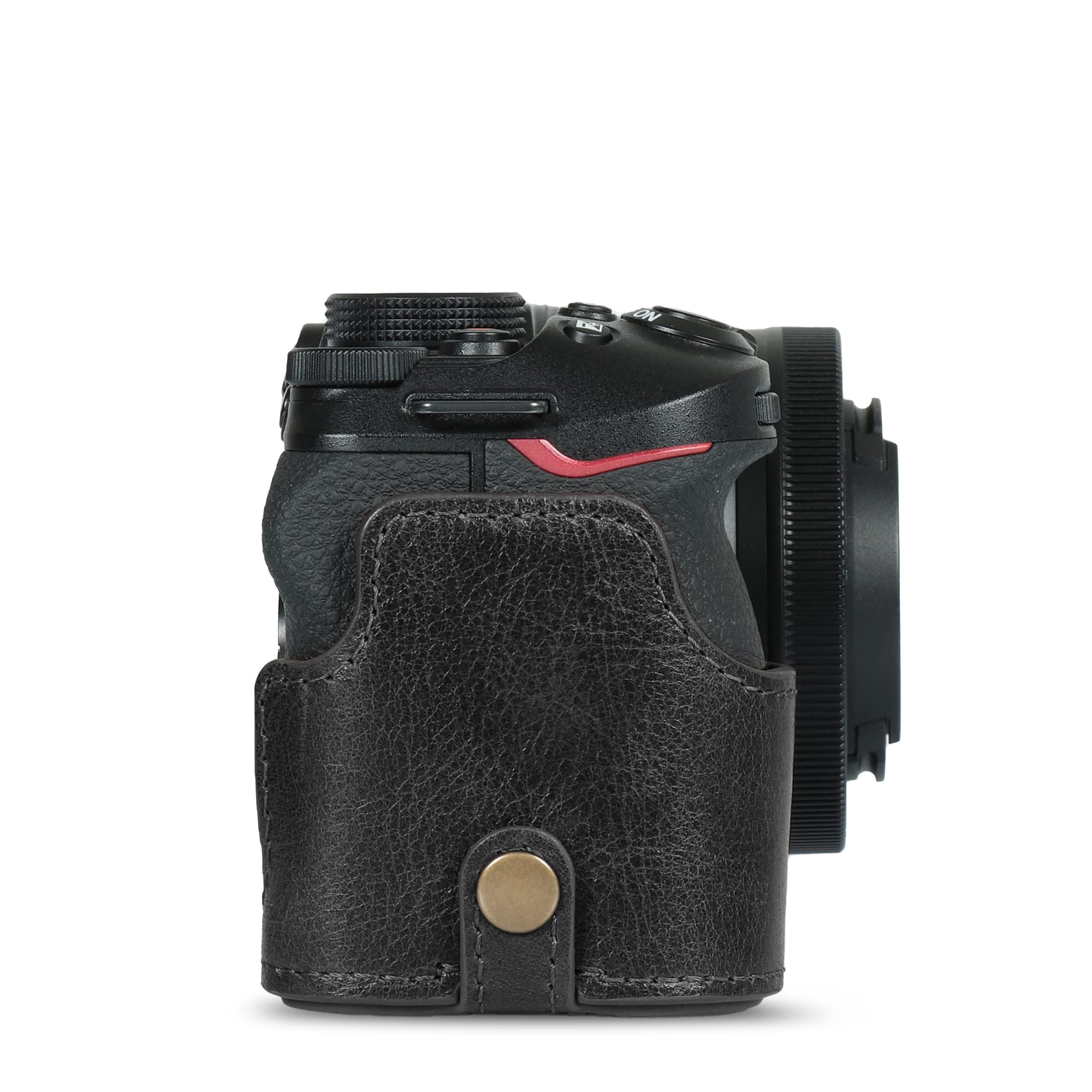MegaGear Ever Ready Genuine Leather Camera Case Compatible with Nikon Z30 (Negro)