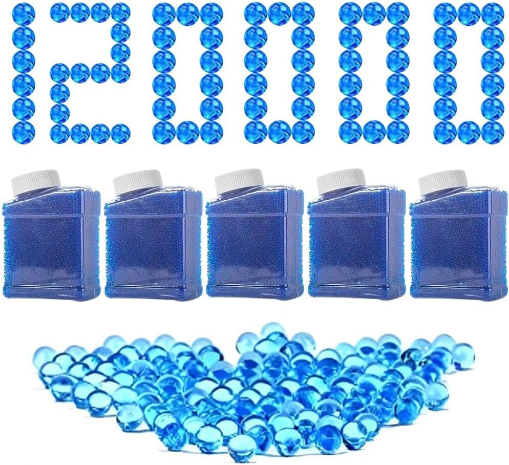 120000 Pcs Gel Blaster Ammo, 5 Pack Gel Gun Ammo, 7-8mm Gel Bullets ...
