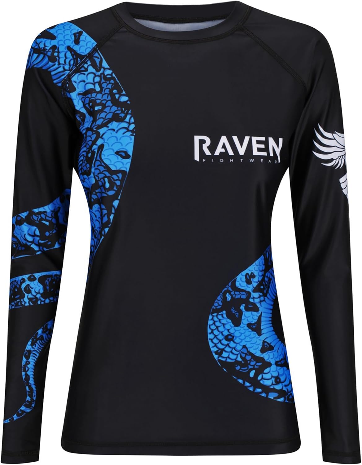 Raven Fightwear Women's Constrictor Snake IBJJF Approved Rash Guard MMA