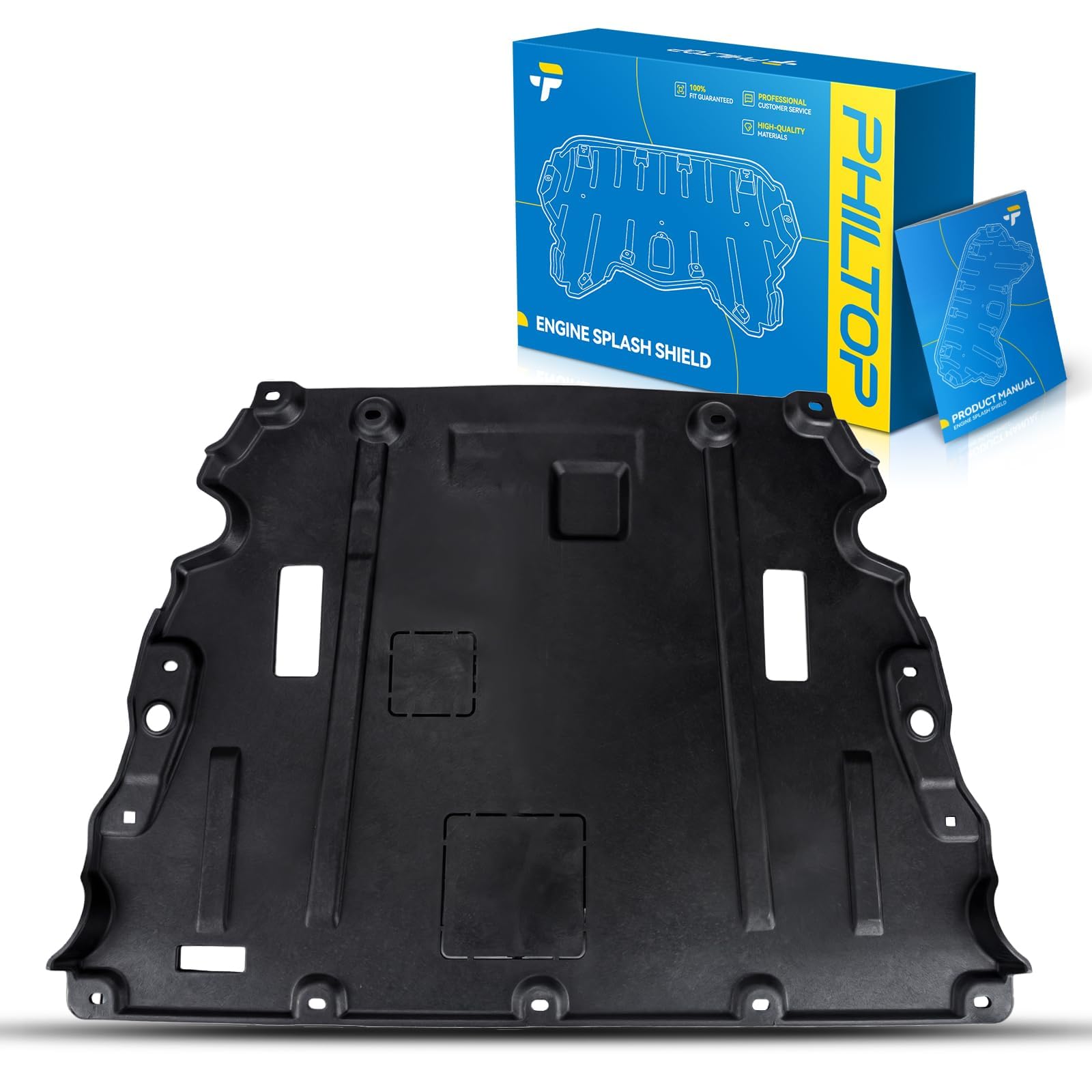 PHILTOP Engine Splash Shield for 2013-2020 Ford Fusion 1.5/1.6/2.0/2.5L