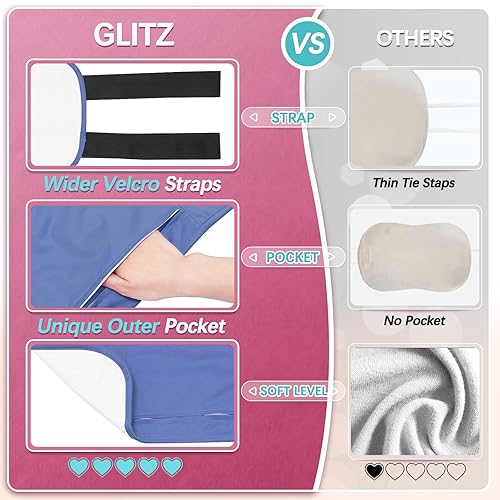 Miniatura 4 de glitz Paquete de aceite de ricino, paquetes de aceite de ricino orgánico reutilizable para desintoxicación del hígado (comprimir), menos desorden,