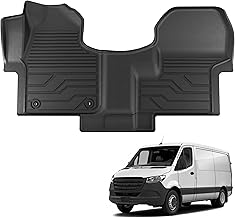 KARPAL Floor Mats for 2019-2026 Mercedes Benz Sprinter 2500/3500 with 1st Row Bucket Seats, Only Fit Cargo Van, All Weather Custom Fit Driver & Passenger Sprinter Front TPE Floor Liners