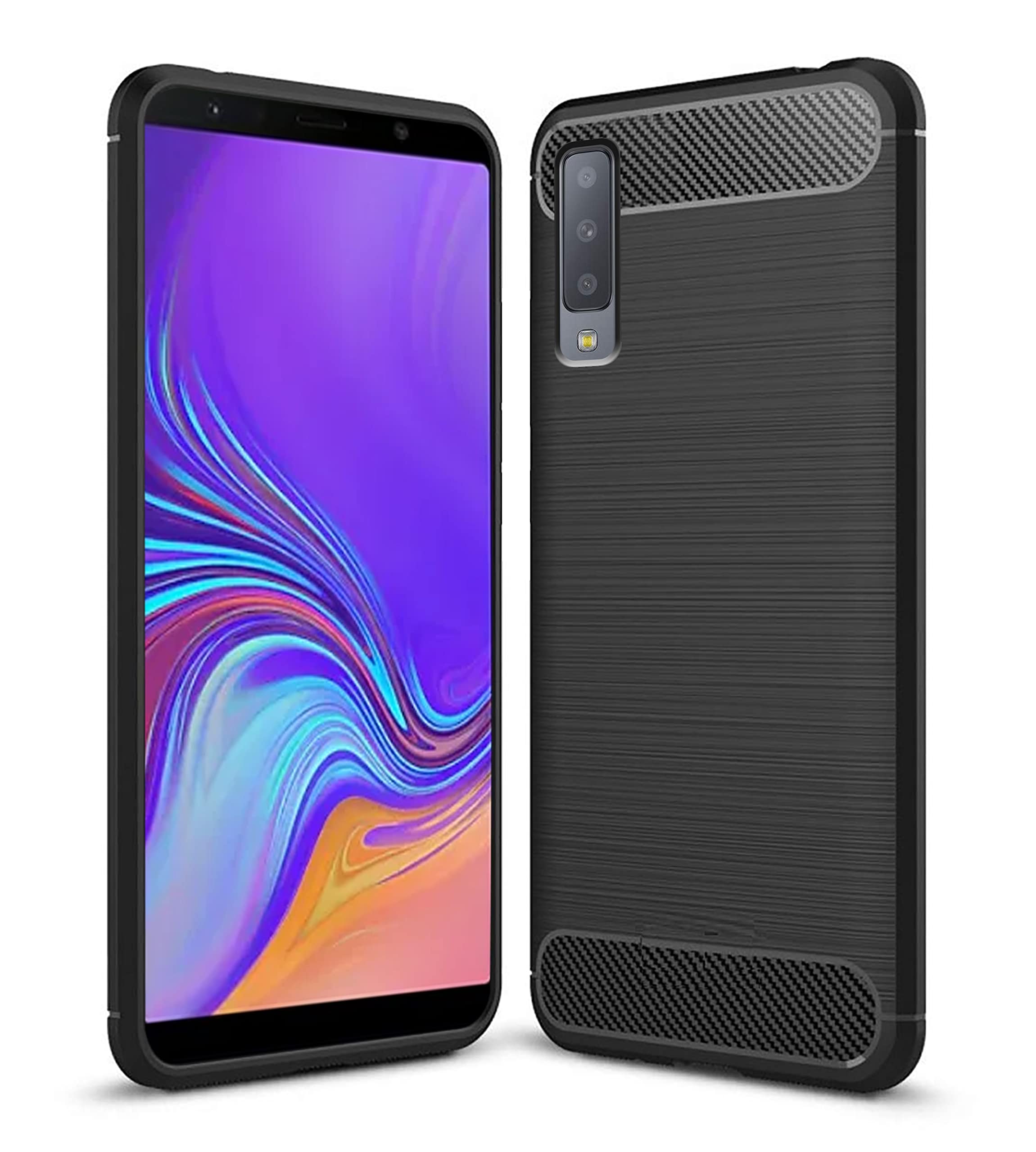 Zapcase Back Cover Case for Samsung Galaxy A7 (2018) | Compatible for Samsung Galaxy A7 (2018) Back Cover Case | 360 Degree Protection | Soft and Flexible (TPU | Matte Black) (B07JFWW81S) Amazon Price History, Amazon Price Tracker