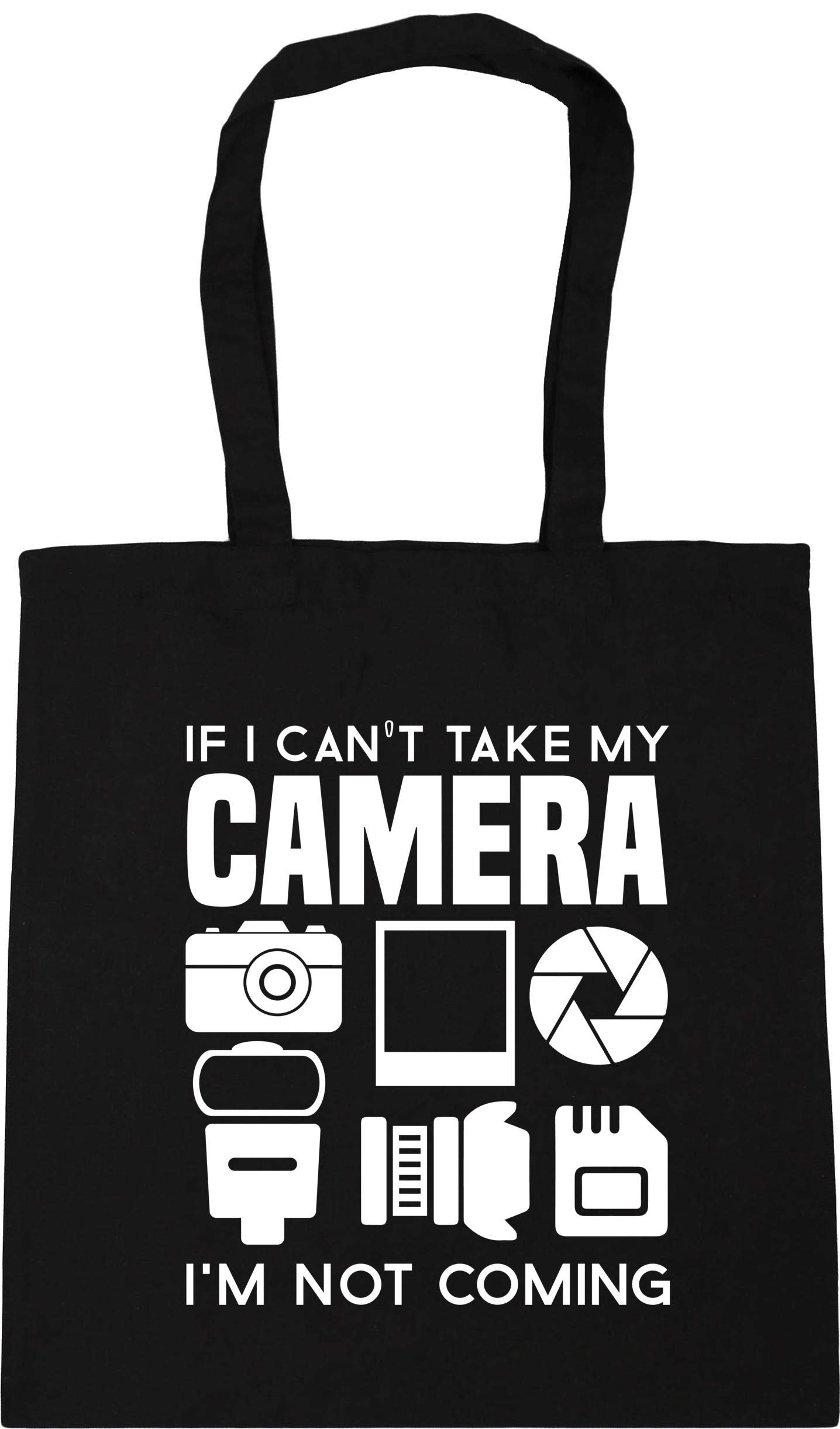 Hippowarehouse If I Can't Take My Camera I'm Not Coming Tote Shopping Gym Beach Bag 42cm x38cm, 10 litres
