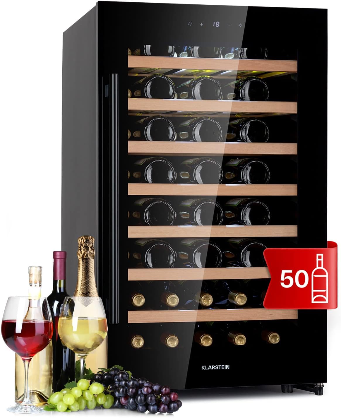 Klarstein Cave a Vin, Réfrigérateur à Vin Double Zone avec Porte en — free download