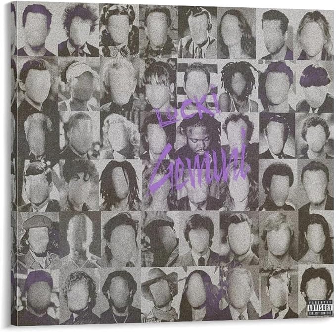 Lucki GEMINI 2 Canvas Poster Bedroom Decoration Landscape Office Valentine's Birthday Gift Frame-style12x12inch(30x30cm)