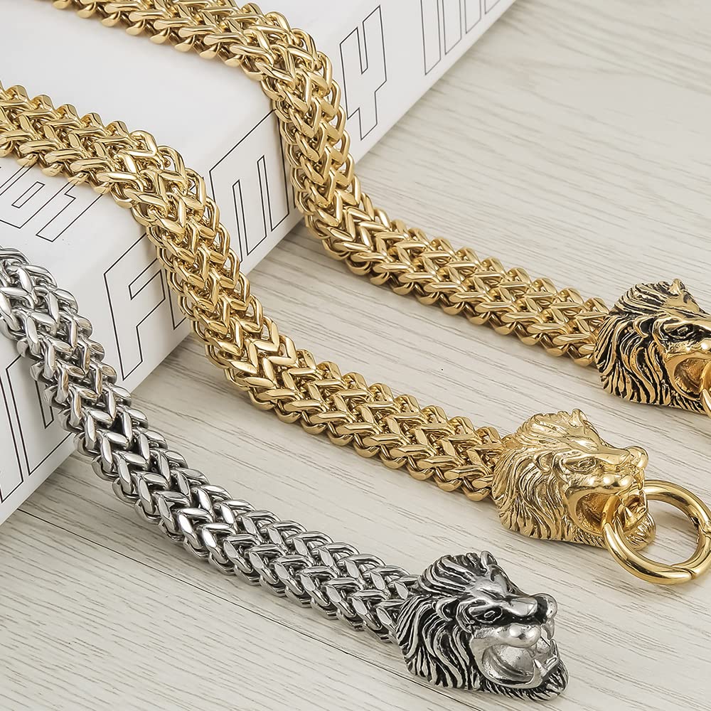 Pulsera Pulseras Hombre Regalo Brazalete Pulsera De Cabeza De León Hombres Hombres Brazaletes Brazaletes Brazaletes