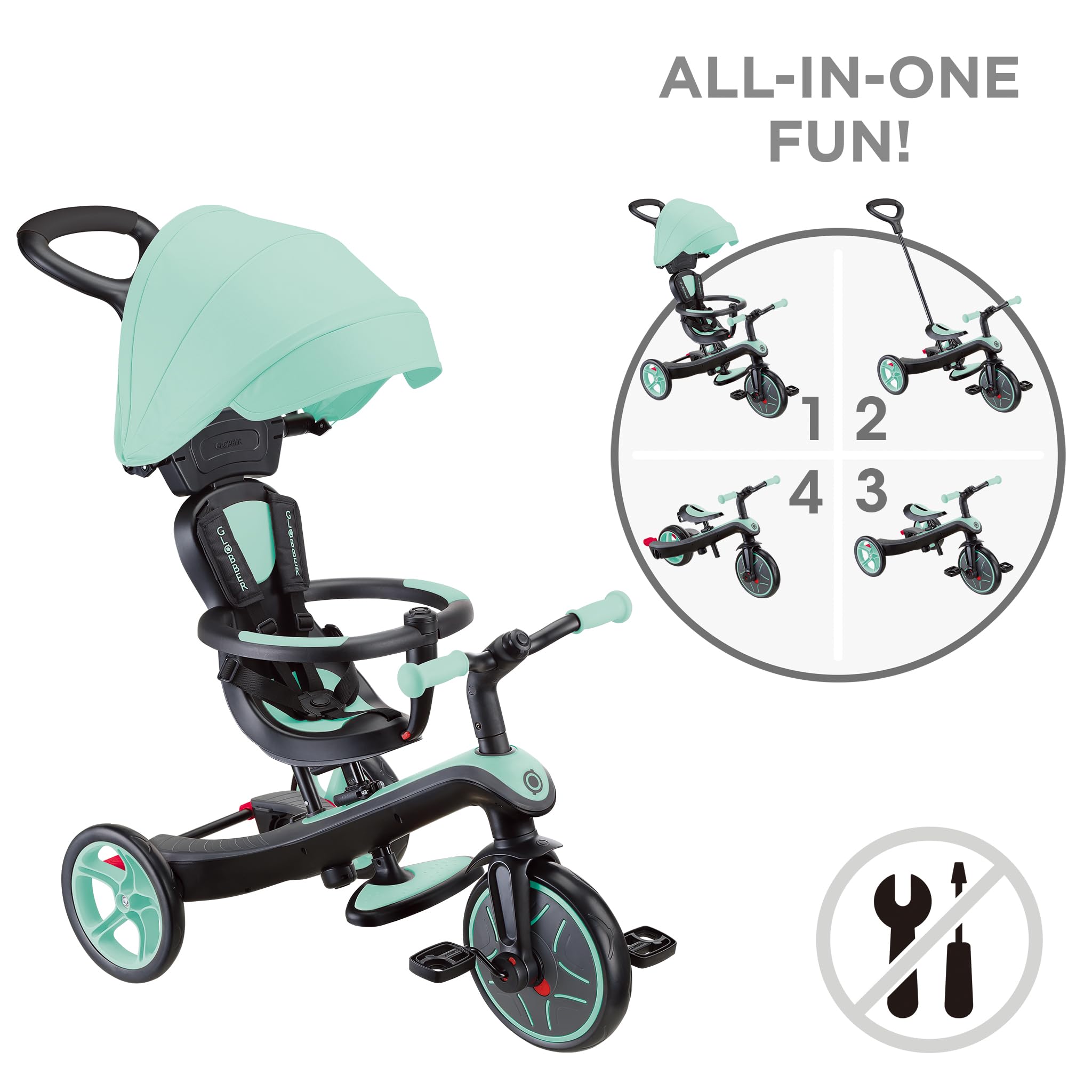グロッバーglobber EXPLORER TRIKE 4in1 ミントグリーン Amazon.co.jp: GLOBBER グロッバー エクスプローラー トライク