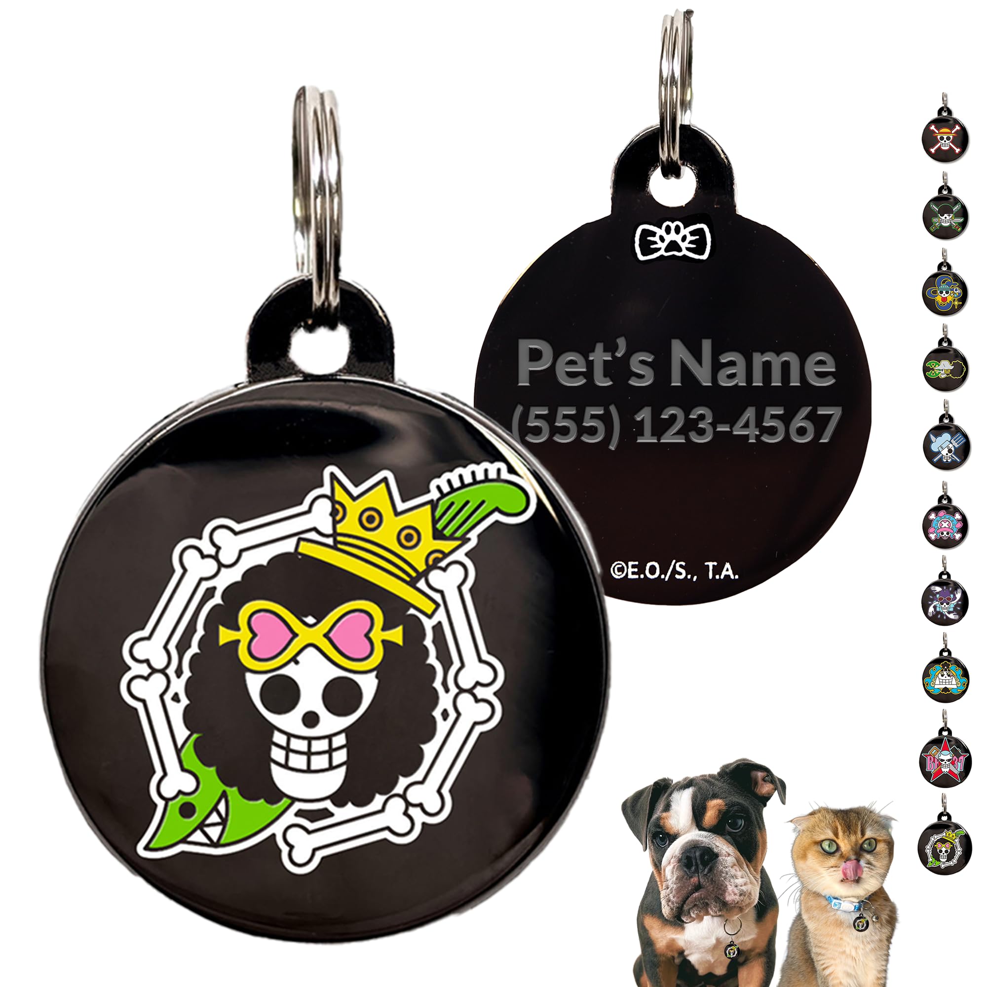 ONE PIECE ドッグタグコレクション Amazon.com : One Piece Anime Dog Tags Personalized for Pets: Straw