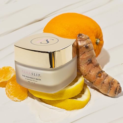 Miniatura 8 de PINKSLIP The Radiance - Mascarilla facial, formulada con cúrcuma, vitamina C antioxidante, ácido glicólico, grosella espinosa india, exfoliación