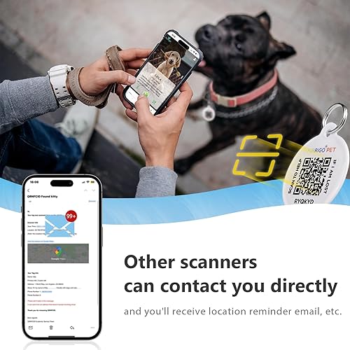 Miniatura 4 de Collar para perro con etiqueta de identificación con código QR, collares de algodón resistentes de cáñamo, duradero, cómodo, acolchado, etiquetas de