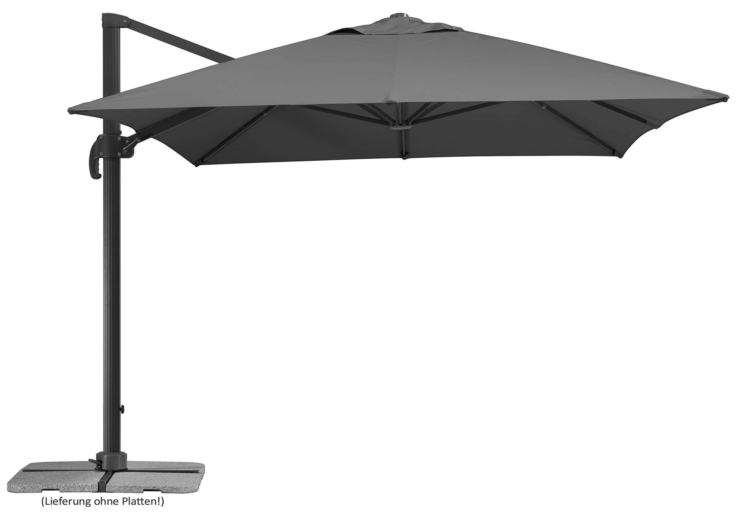 Parasol Rectangulaire Schneider Rhodos Grande 400x300 cm Anthracite