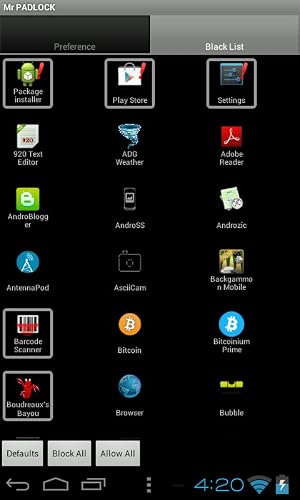 Mr PADLOCK App Locker Security Firewall Shield