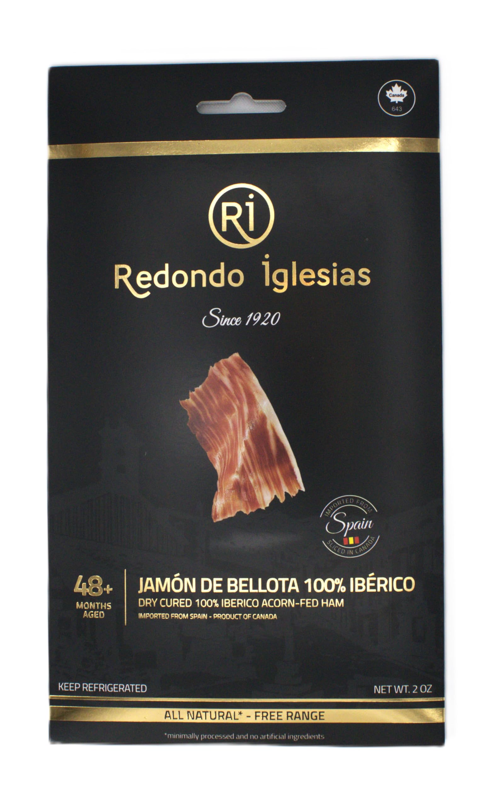 100% Iberico Ham Acorn-Fed cured for 48mont - 2oz