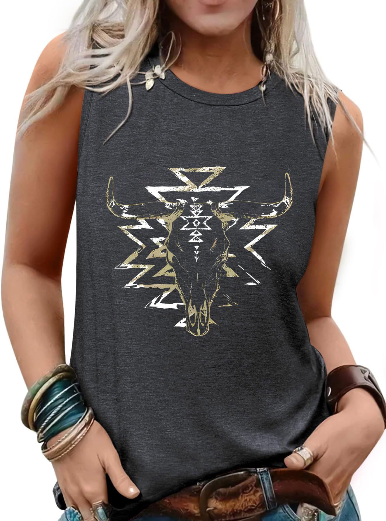 Womens Tank Tops Summer Sleeveless Tank Top Beach Vacation Tops Loose Running Athletic T-Shirt