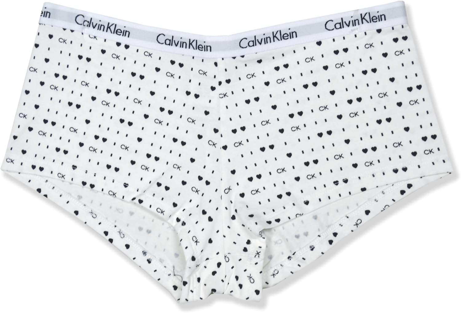 Calvin Klein Womens 3 Pack Cotton Blend Modern Logo Band Boy Shorts Panty Underwear,