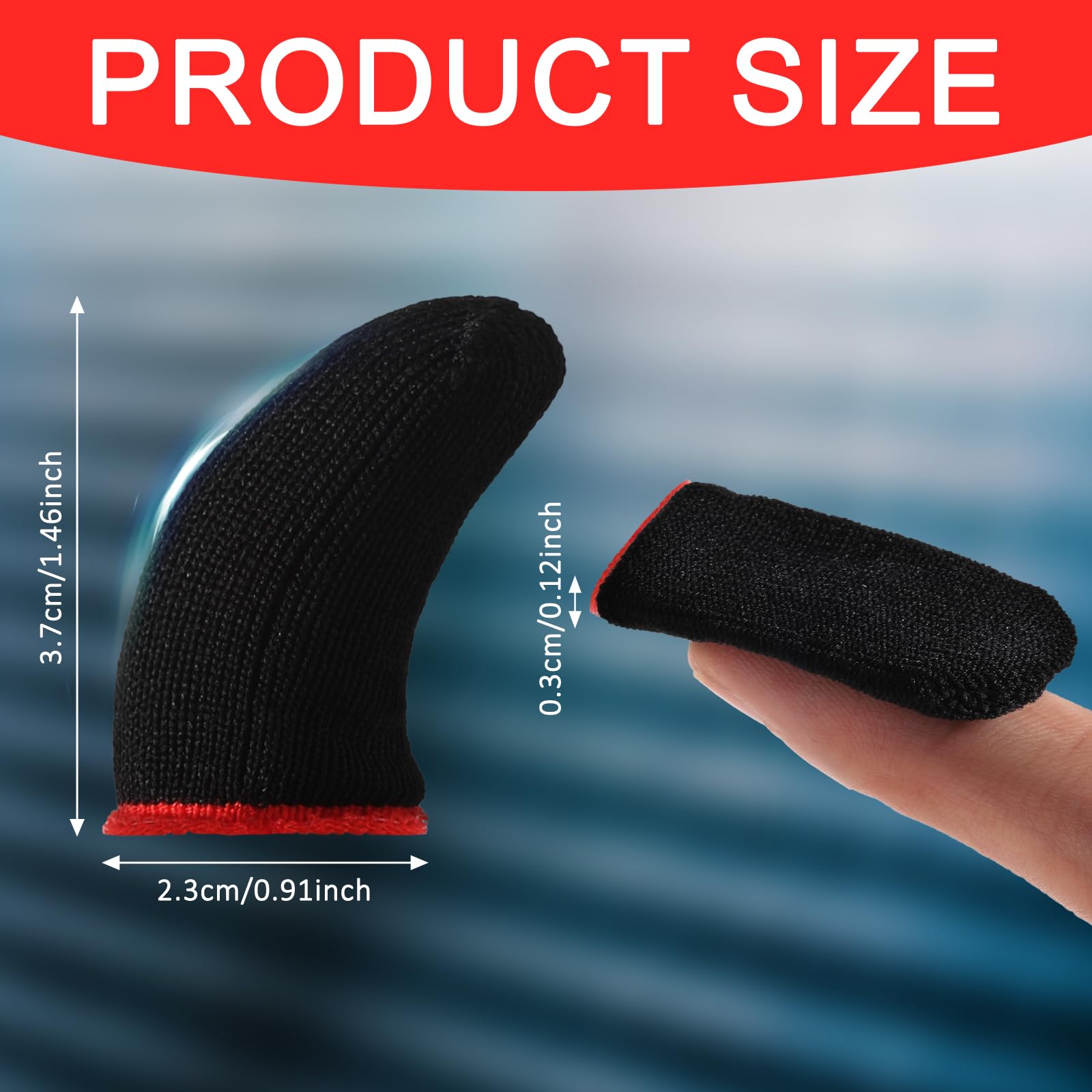 YUXIANLB 10 Stück Mobile Gaming Finger Sleeves Anti-Schweiß Game Controller Finger Daumen Sleeve Supraleitende Nanofasern Sleeves Atmungsaktive Fingerabdeckungen Touchscreen Gaming Handschuhe