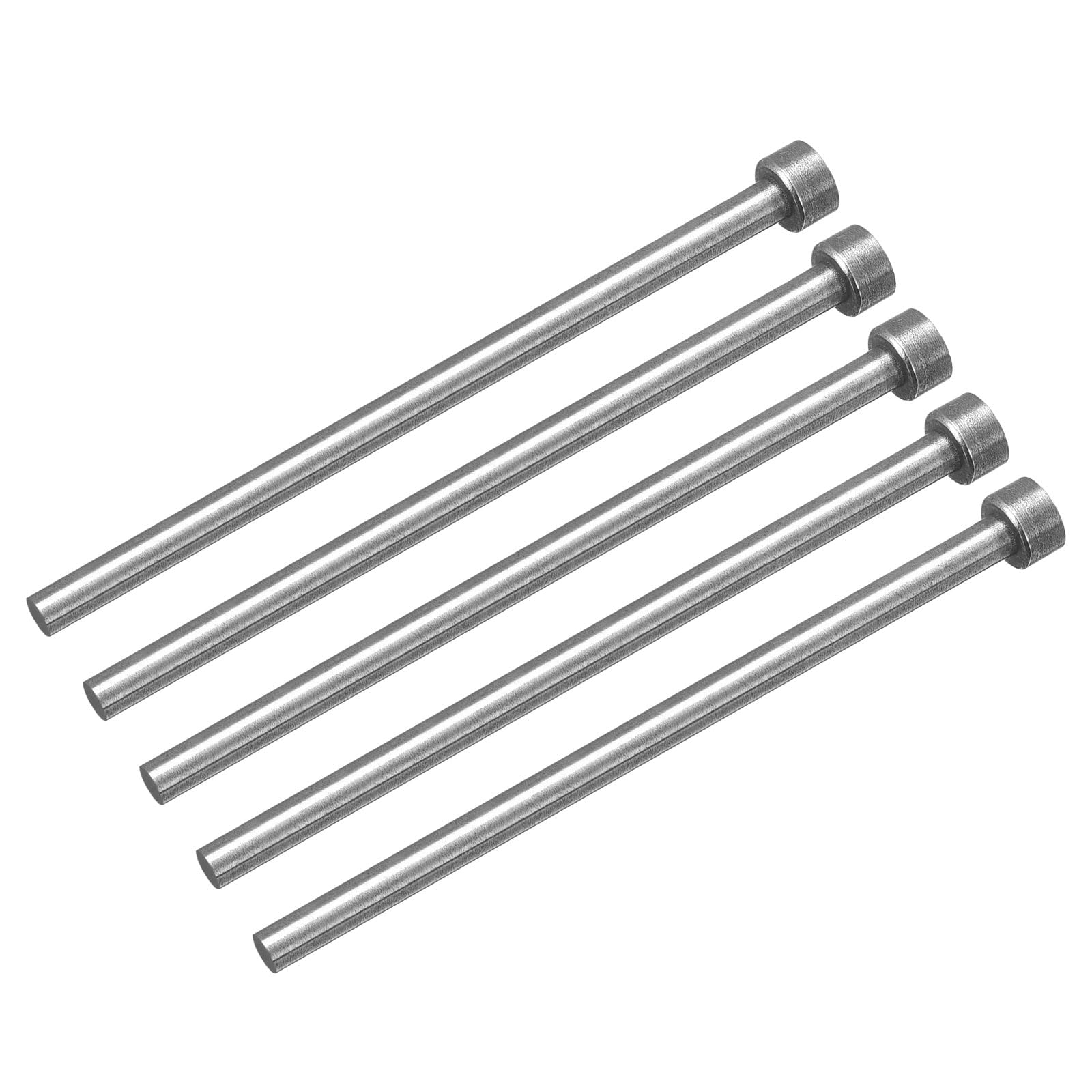 Stanznadel Für Maschinenbau QUARKZMAN Auswerferstifte – 5 Stück, 4 Mm Durchmesser, SKD61 Stahl, Runde Spitze, 100 Mm Länge Für Mechanische Wartung
