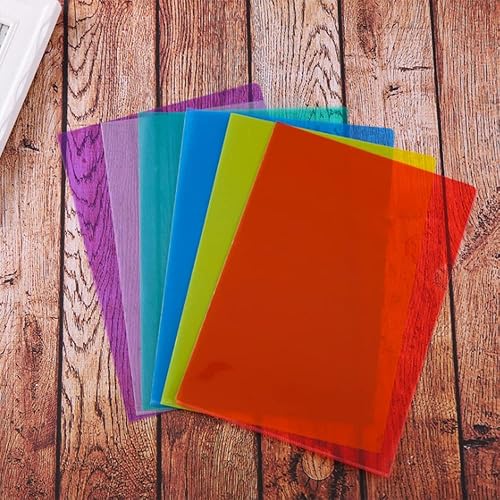 Miniatura 10 de 20 carpetas transparentes de plástico para proyectos, carpetas de documentos transparentes, 12.2 x 8.7 pulgadas, carpetas de plástico para tamaño