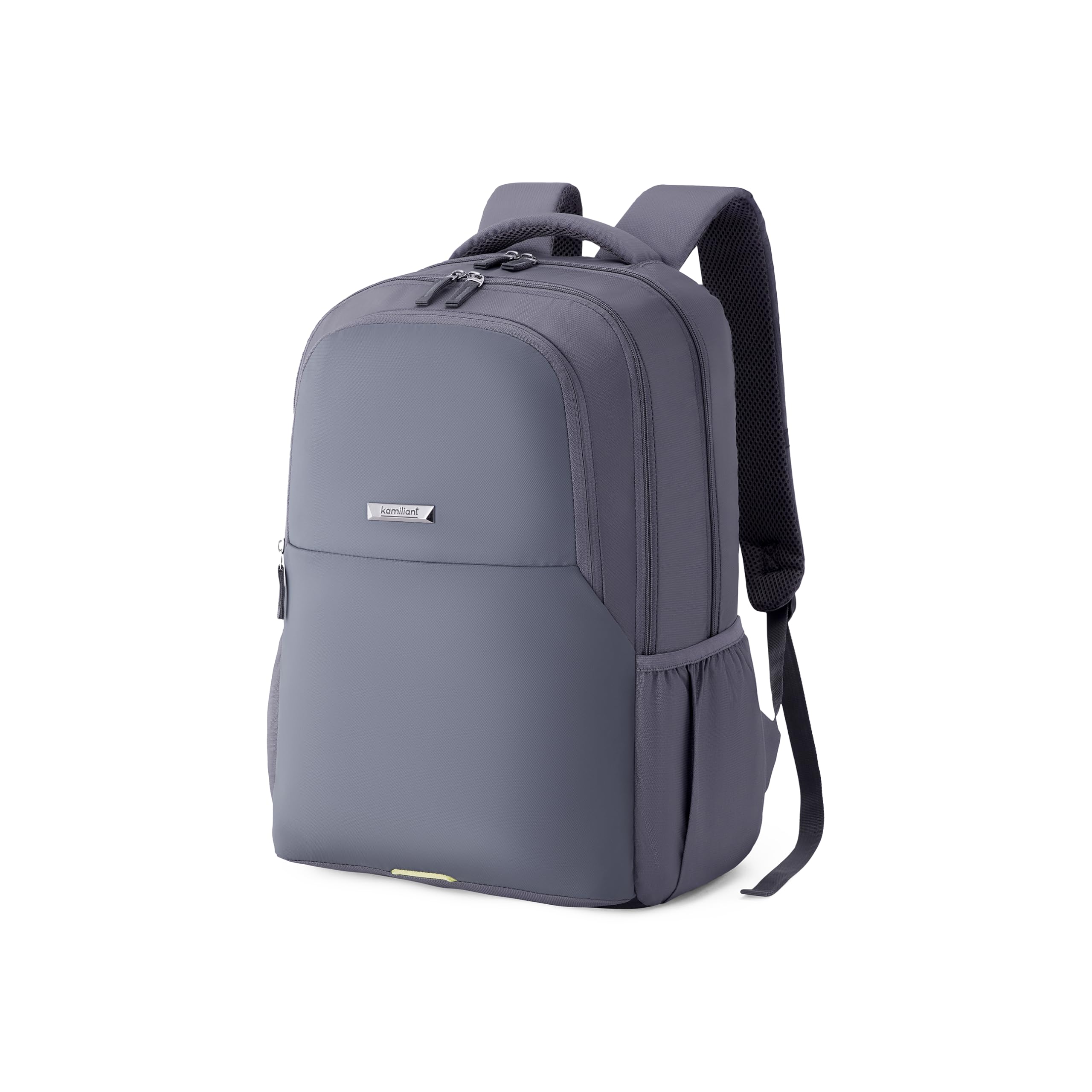Kamiliant by American Tourister Dissenter Office Laptop Backpack with 15 Inch Laptop Compartment, 33 L Capacity, Ergonomically Designed with Bottle Holder for Men And Women - Grey, Polyester