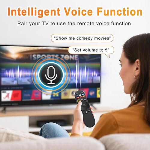 Miniatura 2 de Reemplazo para control remoto VIZIO Smart TV, XRT270 Control remoto por voz Bluetooth para VIZIO SmartCast DPMV-Series FHD 4K Quantum Pro TVs