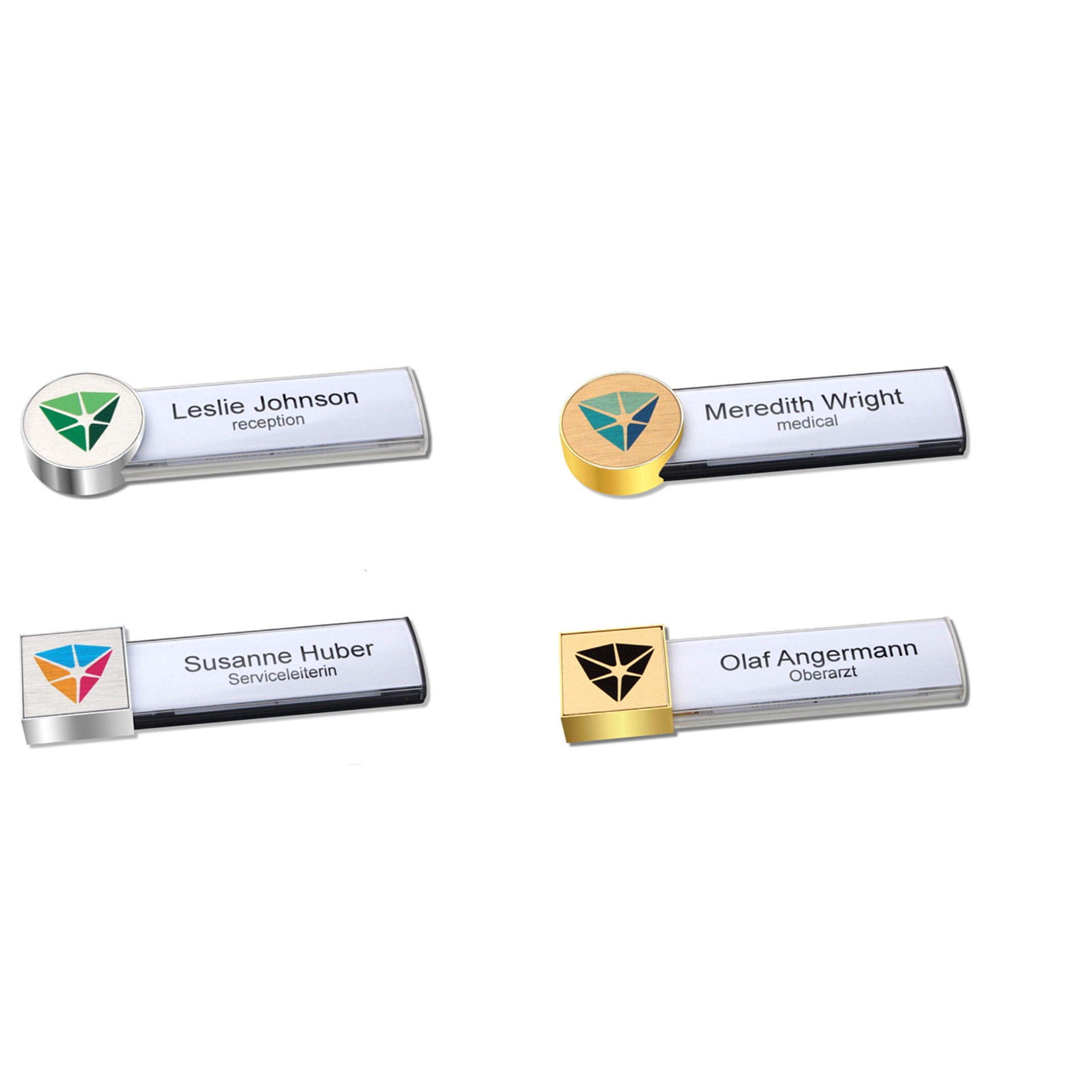 Harde badgehouder met clip-, klem- of magnetische bevestiging | Seton