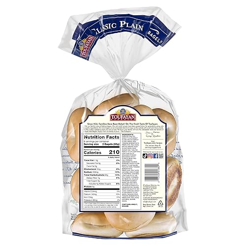 Miniatura 2 de Toufayan Mini bagels precortados en rodajas, vegano, kosher, 2 paquetes (12 bagels en total), textura suave, ideal para desayuno y almuerzo