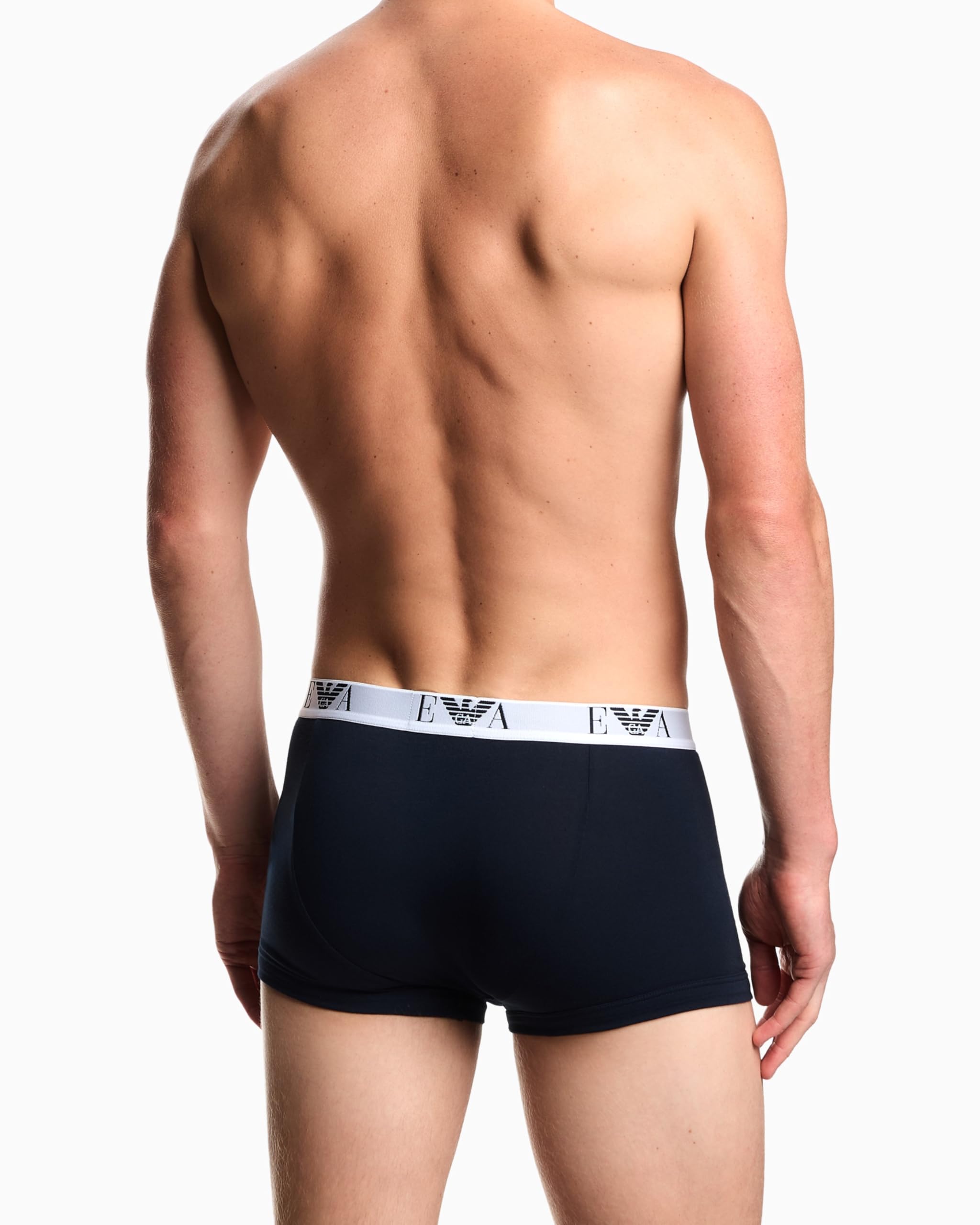 Emporio Armani Uomo Bold Monogram Confezione da 3 Boxer Blu, XXL, Armani Blue/Armani Blu/Armani Blue, XXL