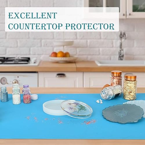 Miniatura 2 de Sapid 2 tapetes de silicona gruesa para manualidades, hoja de silicona antiadherente para resina epoxi, molde de joyería, tapetes de pintura