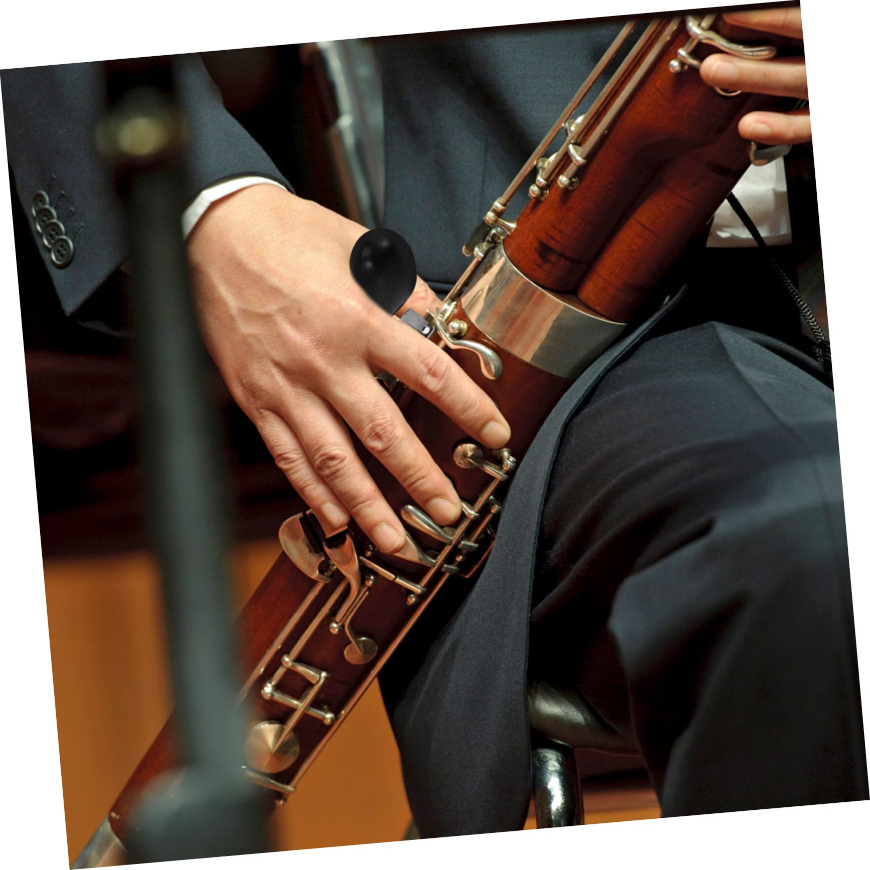 TOYANDONA 3pezzi Supporto Per Fagotto Con Base Stabile e Manico Rimovibile Accessorio Per Strumenti Musicali Design Ergonomico Per La Pressione Sul Polso Durante La Pratica