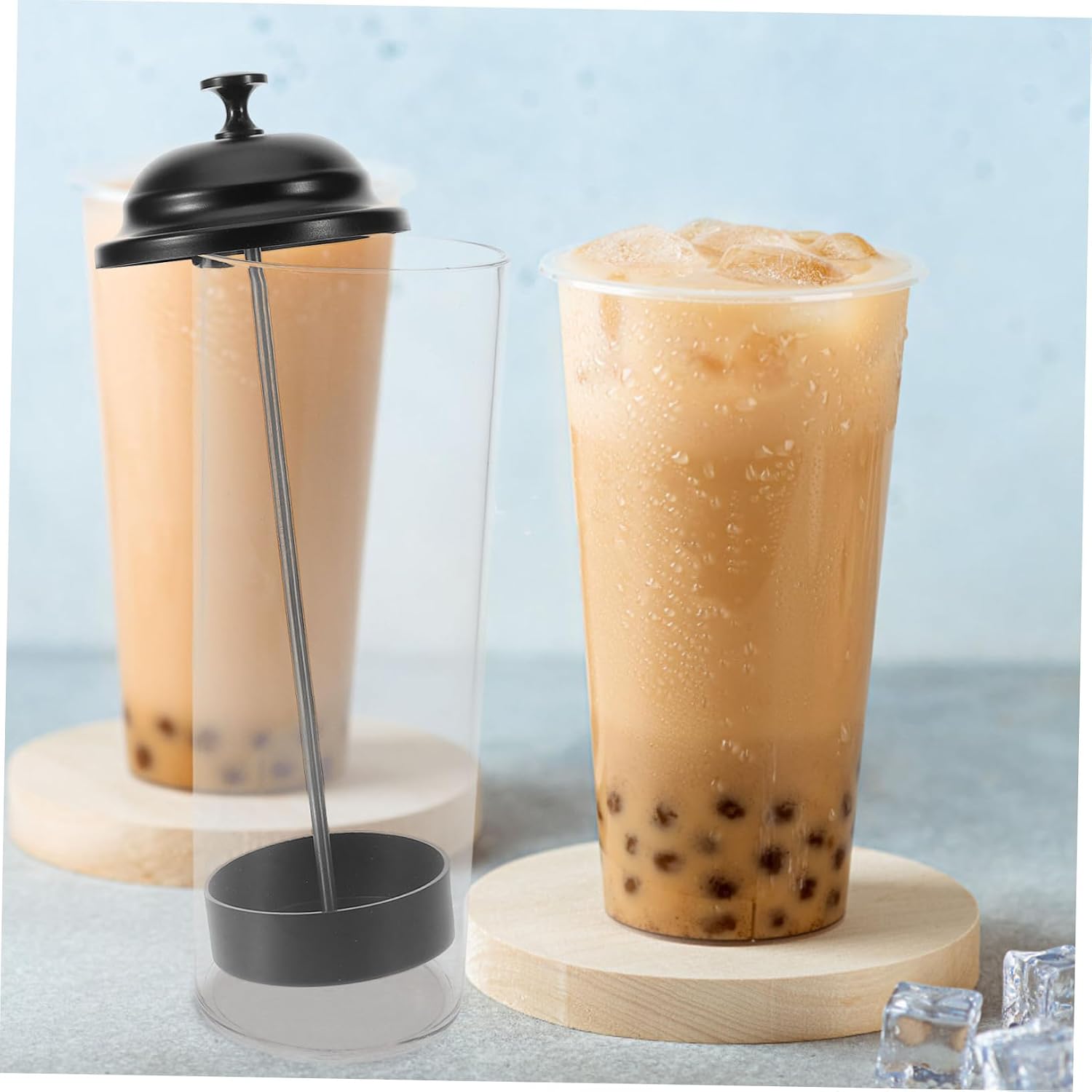 Plastic Straw Dispenser Holder Bucket for Countertop Storage