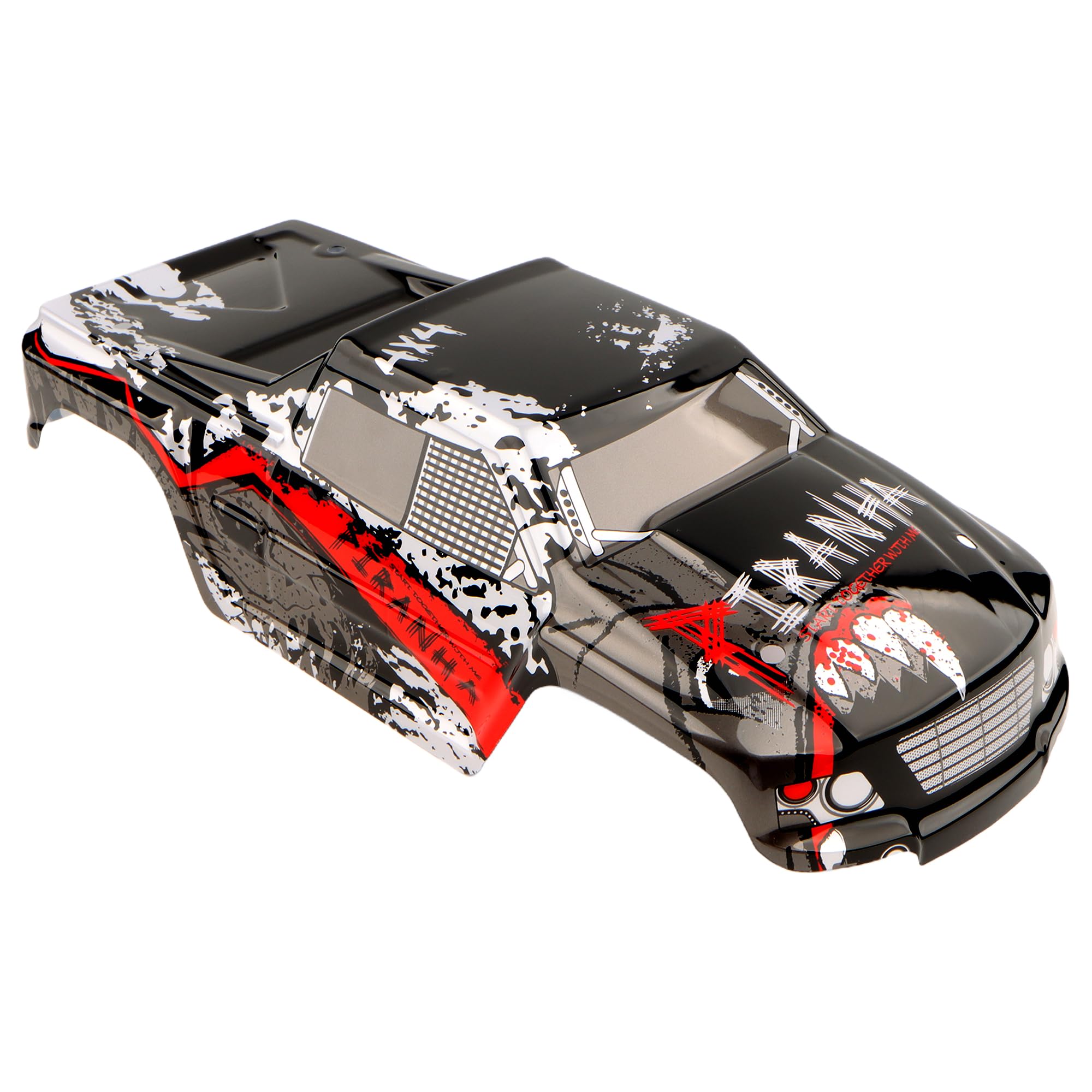 GDOOL 9201E RC Car Car Shell Body Cover PX9200-02 Accessory Replacement Spare Parts for 1/10 Scale 9201E 9203E 9205E 9206E Trucks 200E 210E Trucks(Red)