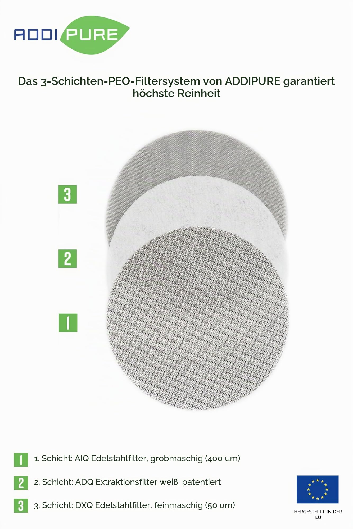 Extraktor PEO 60 * 35, höhenverstellbar, Lebensmittel echtes Aluminium, eloxiert. Füllmenge bis zu 25g. 3-lagiges Filtersystem für höchste Reinheit.