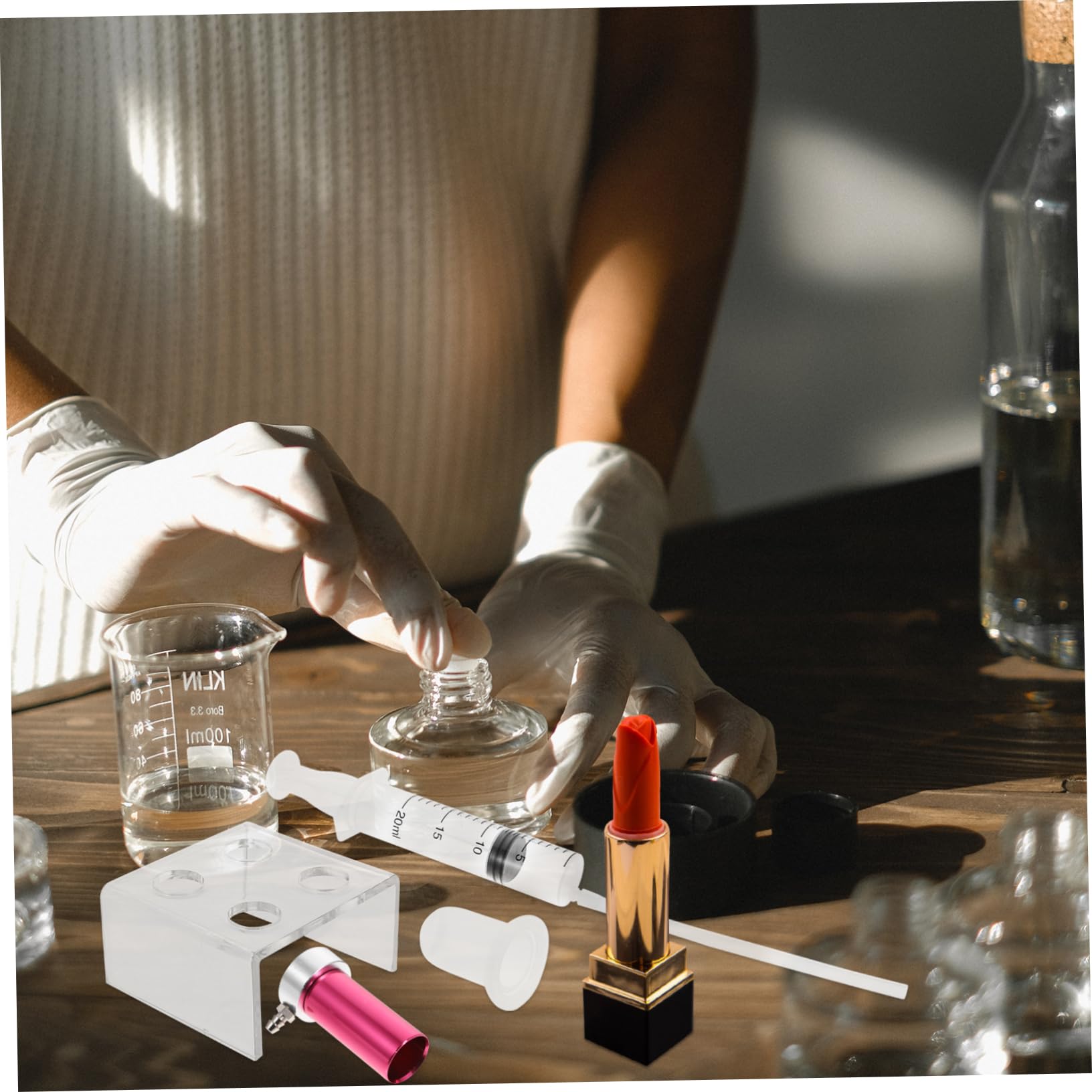 DOITOOL 3sätze Lippenstift Mit Silikonformen Aluminiumring Und Entformungswerkzeug Teiliges Für Kreative Lippenpflege Für Selbstgemachten Lippenbalsam Und Lippencremes