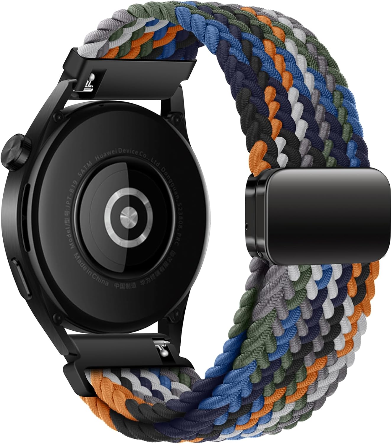 20mm Magnetic Band Compatible With Samsung Galaxy Watch 4 5 6 7 40mm 44mm/Watch 4 6 Classic 42mm 46mm 43mm 47mm/Watch 5 Pro 45mm/Watch 3 41mm/Active 2 Stretchy Braided Strap for Women Men - Image 2