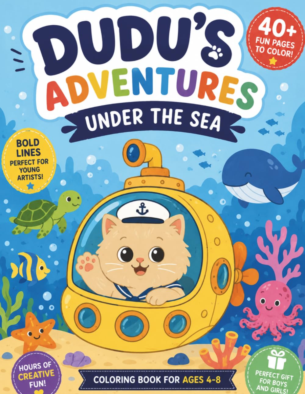 Dudu's Adventures - Coloring Book: Under The Sea