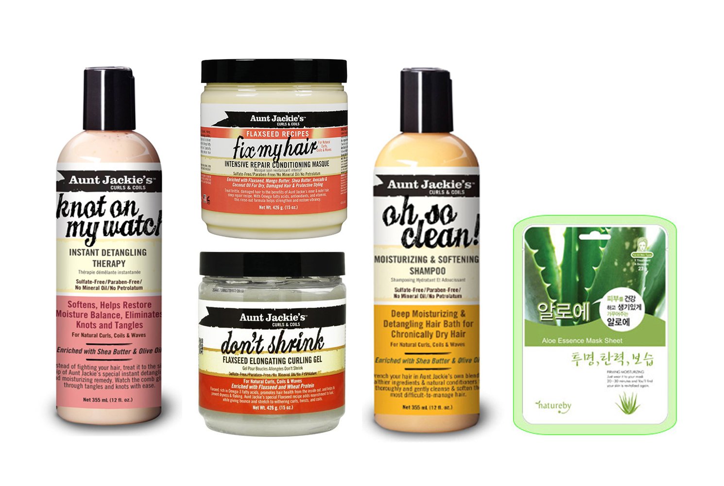 Aunt Jackie'sCurl Treatment Set of 4pcs