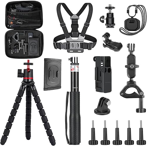 Vista 8 de Neewer - Kit de 50 accesorios para GoPro Hero Session / 5 Hero 1, 2, 3, 3+, 4, 5, SJ4000 5000, 6000 DBPOWER AKASO VicTsing APEMAN WiMiUS Rollei