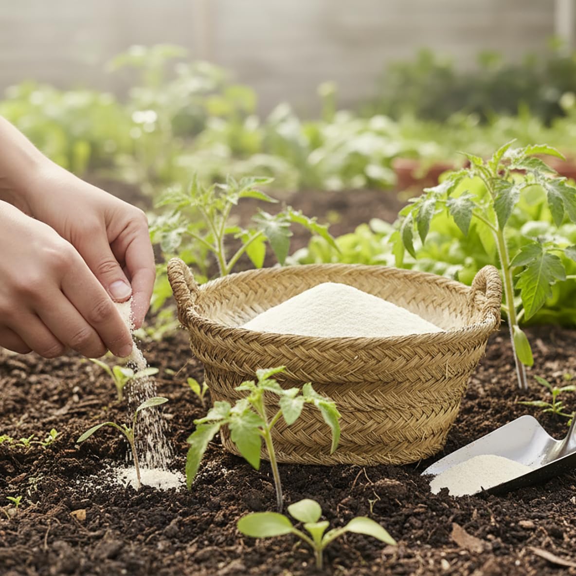CULTIVERS Knochenmehl 5 kg Bio-Pflanzendünger mit 30% Phosphor und 38% Calcium | Natürlicher Bodenverbesserer für Wurzelbildung, Blüte und Fruchtqualität nach der Ernte